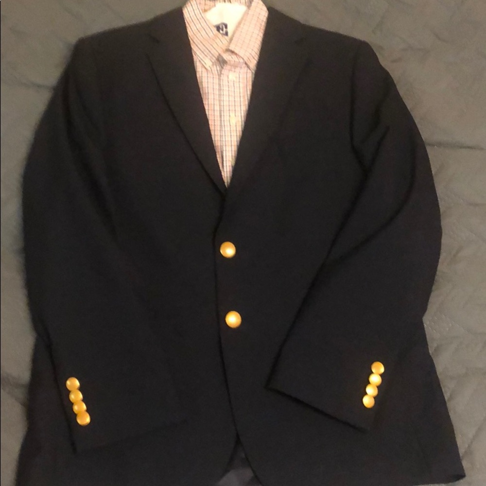 Boys Suit Jacket - size 18 Navy Lands End